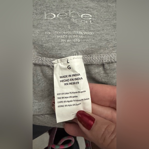 BEBE CAPRI LEGGING color gray size large - Picture 9 of 10